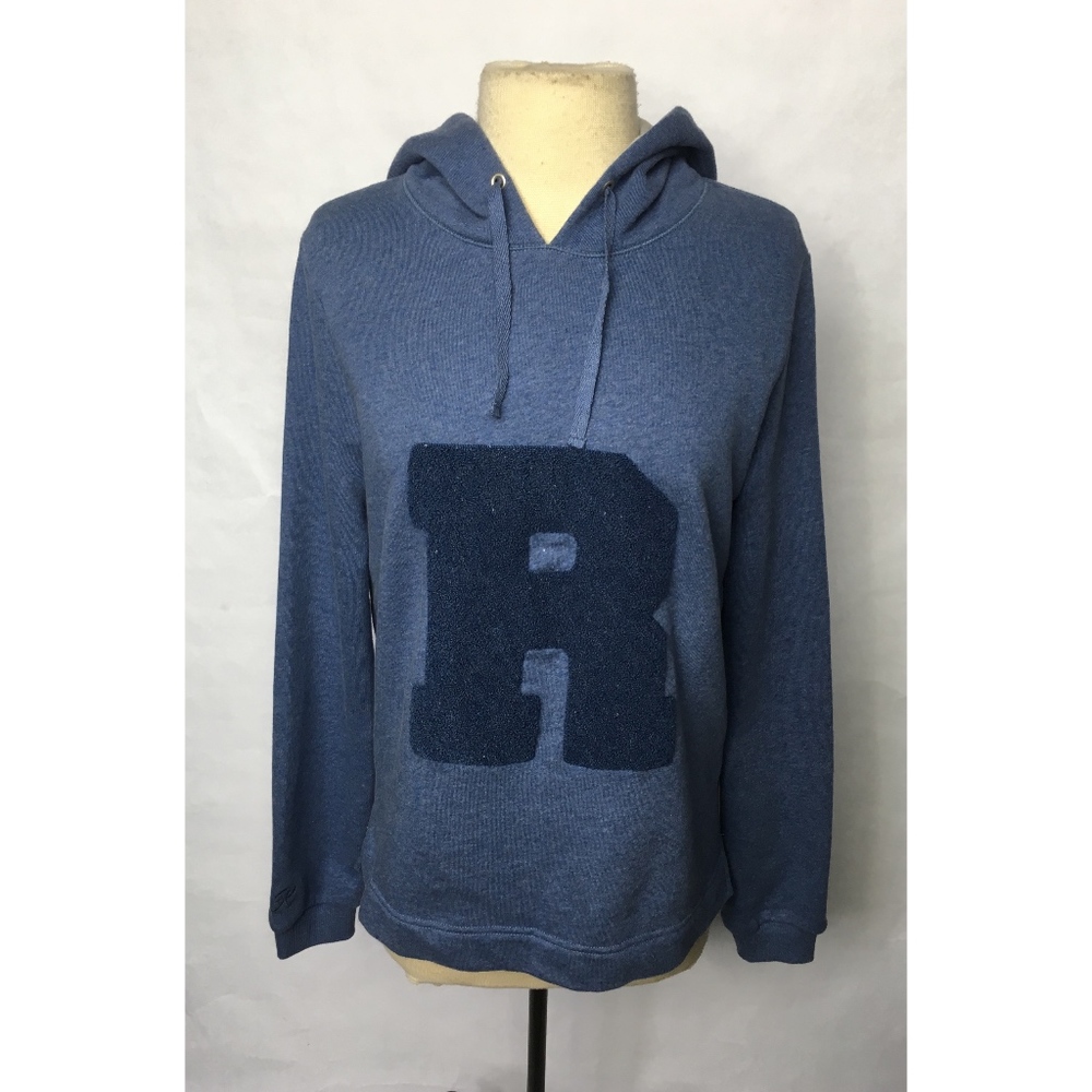 Made By Riley Blue Varsity 'R' Hooded Sweatshirt